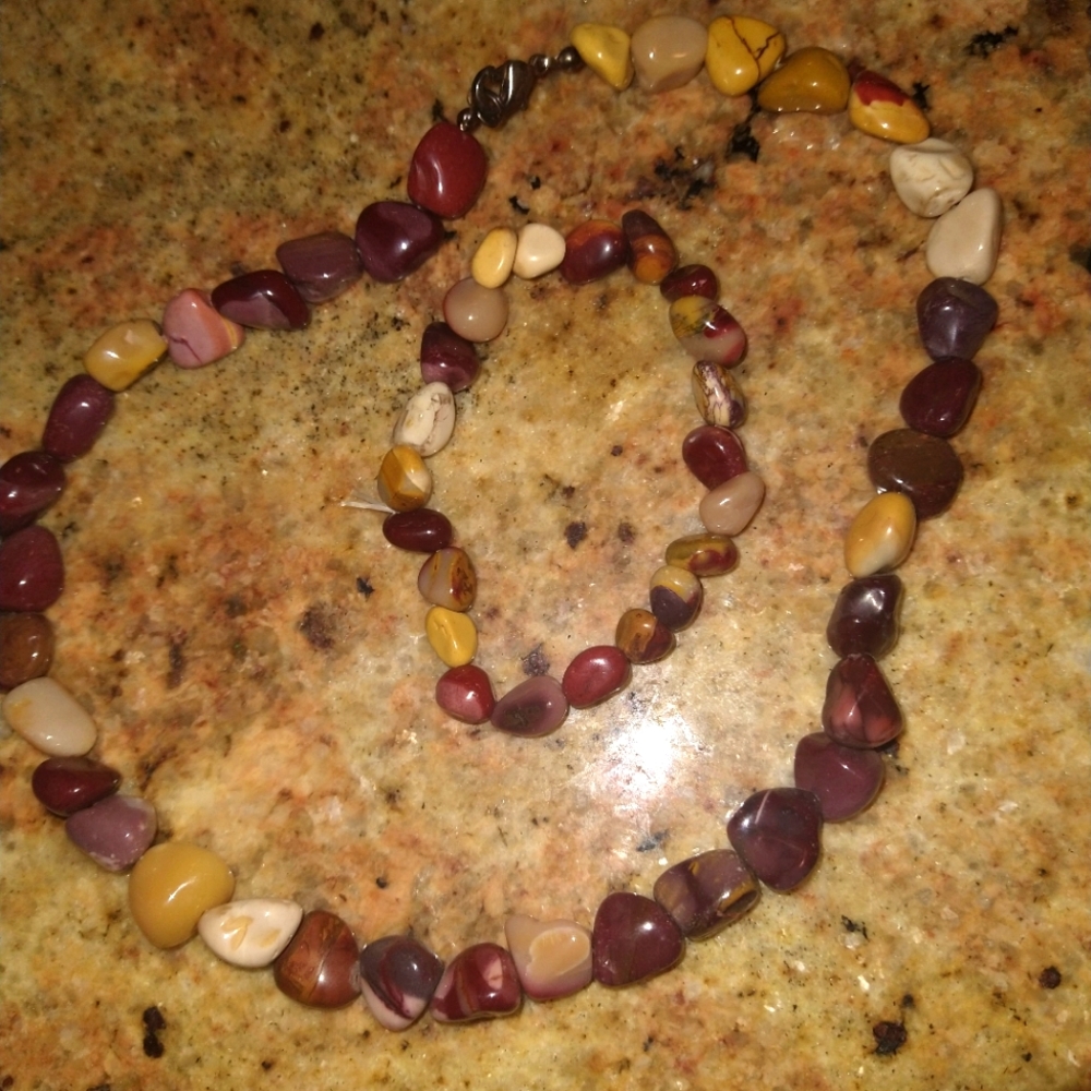 Vintage Jasper Necklace and bracelet